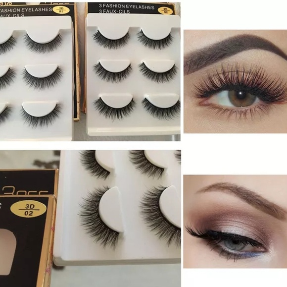 3pr Mink 3D False Lashes~Natural Thick Look! - Picture 4 of 8